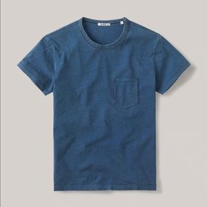 Buck Mason indigo dipped cotton pocket tee!